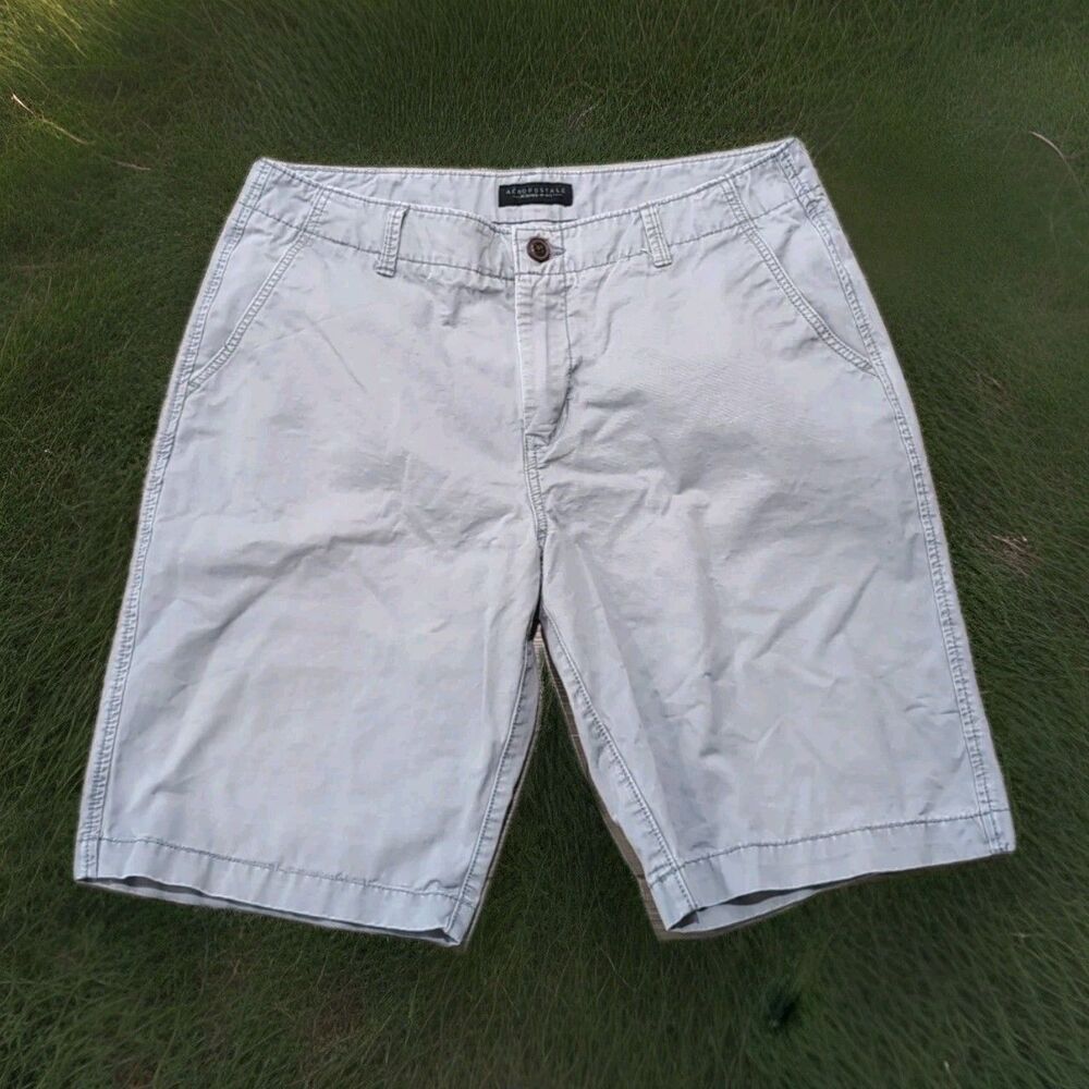 AEROPOSTALE MENS SHORTS GRAY SIZE 34 X 10" LEG LOOSE FIT   EUC